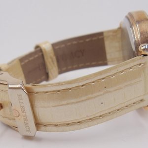 Ellen Tracy Rose Gold Tone Large Face Fashion Quartz Wrist Watch- New Battery