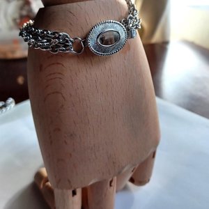 AVON Silver Tone Multi Chain Bracelet, Gift for her, Vintage Bracelet