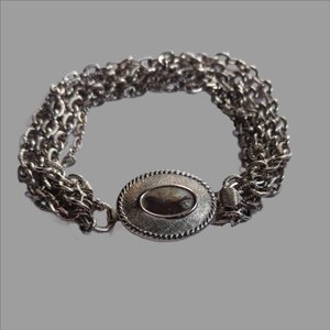 AVON Silver Tone Multi Chain Bracelet, Gift for her, Vintage Bracelet