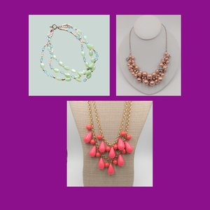 HUGE Vintage Girly Girl Jewelry Lot, All Wearable, 28 Pieces, with Extras Over 2 lbs.