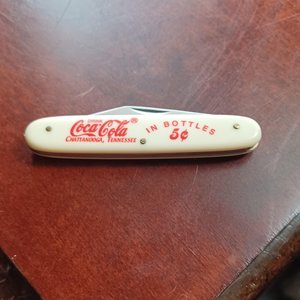 Vintage Coca Cola Frost Cutlery Flying Falcon Single Blade Pocket Knife- New Unused
