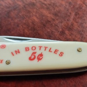 Vintage Coca Cola Frost Cutlery Flying Falcon Single Blade Pocket Knife- New Unused