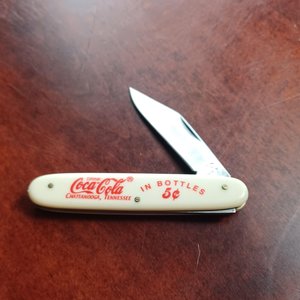 Vintage Coca Cola Frost Cutlery Flying Falcon Single Blade Pocket Knife- New Unused