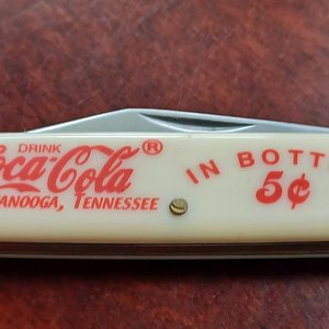 Vintage Coca Cola Frost Cutlery Flying Falcon Single Blade Pocket Knife- New Unused