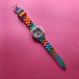 Justin Bieber Colorful Fun Ladies Quartz Wrist Watch- New Battery