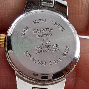 Ladies SHARP Silver Tone Quartz Wrist Watch- New Battery