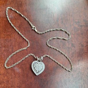 Dee Berkley Sterling Silver Heart Shape Pendant Necklace