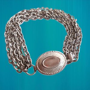 AVON Silver Tone Multi Chain Bracelet, Gift for her, Vintage Bracelet