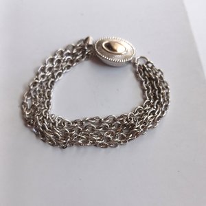 AVON Silver Tone Multi Chain Bracelet, Gift for her, Vintage Bracelet