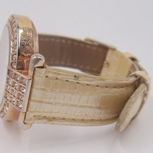 Ellen Tracy Rose Gold Tone Large Face Fashion Quartz Wrist Watch- New Battery