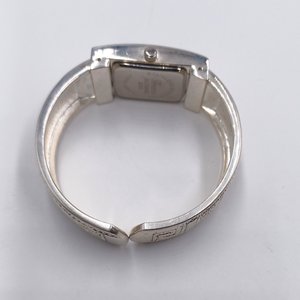 Silver Tone Geneva Platinum Ladies Southwest Design Clamper Bracelet Watch