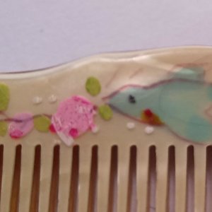Art Deco Pearly Celluloid Comb and Letter Opener