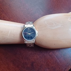Cherokee Gold Tone and Black Quartz Wrist Watch- New Battery