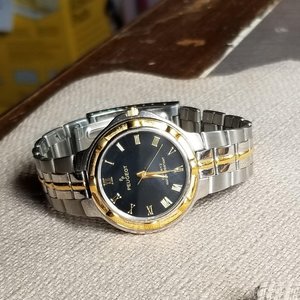 Vintage Mens Peugeot Analog Wrist Watch- New Battery