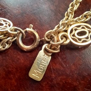 MONET Multi-strand Gold Tone Chain Necklace