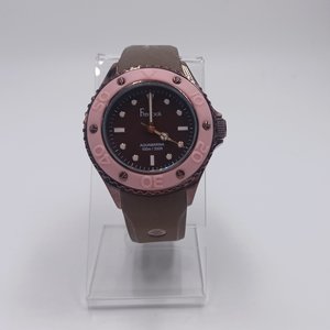 Freelook Ladies Analog Quartz Watch, Pink and Brown Model HA9035/5B, New Battery