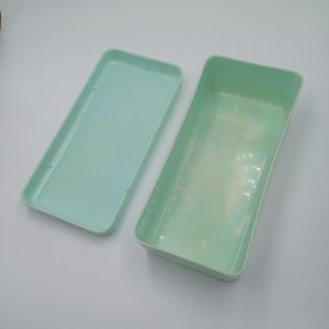 Vintage Art Deco Early Plastics Mint Green Celluloid Lidded Box