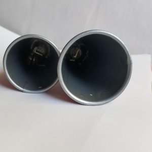 Pair of  1950's Tin Toy Litho Noise Maker Birthday Party Horns