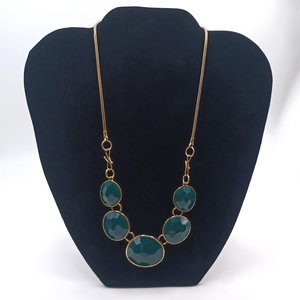 Vintage AVON Versatile Gold Tone and Green Statement Necklace, 3 Necklaces in 1