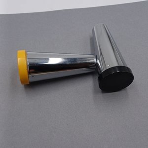 Vintage Mid Century Modernist Chrome Taper Salt and Pepper Shakers