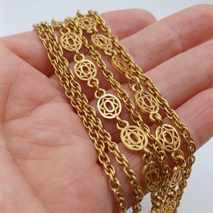 MONET Multi-strand Gold Tone Chain Necklace