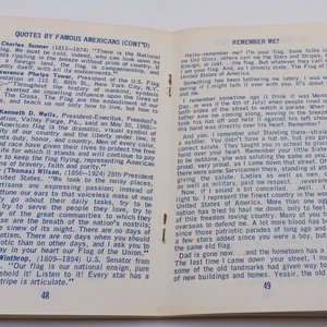 Vintage "Old Glory The Story of Our Flag" Army Booklet