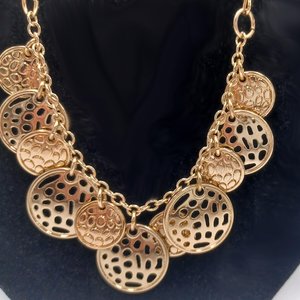 Vintage AVON Versatile Gold Tone and Green Statement Necklace, 3 Necklaces in 1