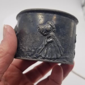 Antique Queen City Silver Co. Silver Plate Sun Bonnet Childrens Cup, Very Old