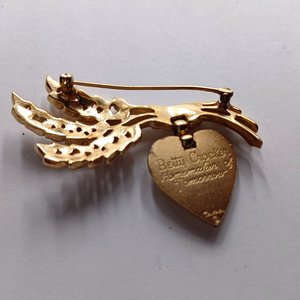 1955 Crown Trifari Betty Crocker Homemaker of Tomorrow Gold Tone Brooch,