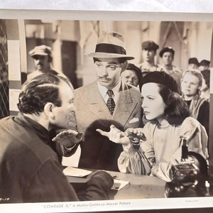 Vintage 1940  Clark Gable in "Comrade X" 8 x 10 Black and White Original Studio Photographs- -6 Total
