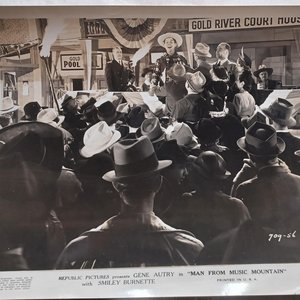Vintage 1930's and 1940's  Gene Autry Studio 8 x 10 Black and White Original Studio Photographs-6 Total