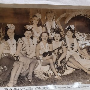 Vintage 1930-40's Dames of the Movies Studio 8 x 10 Black and White Original Studio Photographs-7 Total