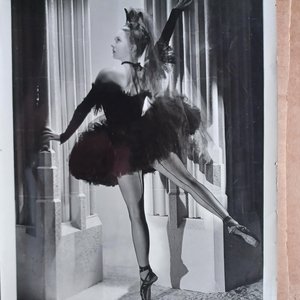 Vintage 1940 Photo of Irena Baronova  Studio 8 x 10 Black and White Original Studio Photograph