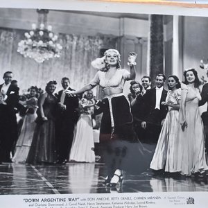 Vintage 1940 Photo of Movie "Down Argentine Way" 8 x 10 Black and White Original Studio Photograph, Betty Grable