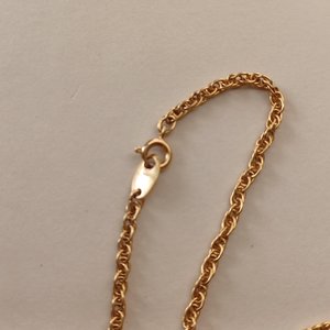 Vintage Avon Gold Tone Blue Gem and Rhinestones Pendant on Rope Chain Necklace