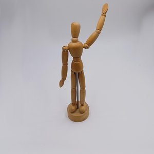 Small Wooden Poseable Artist's Model, Human Figure for Drawing or Fun!