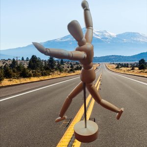 Small Wooden Poseable Artist's Model, Human Figure for Drawing or Fun!