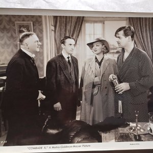 Vintage 1940  Clark Gable in "Comrade X" 8 x 10 Black and White Original Studio Photographs- -6 Total