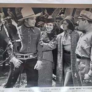 Vintage 1930's and 1940's  Gene Autry Studio 8 x 10 Black and White Original Studio Photographs-6 Total