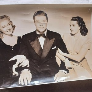 Vintage Random 1940's Studio Photos of Guys and Dolls of motion pictures 8 x 10 Black and White Original Studio Photographs- -5 Total