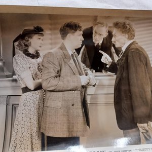 Vintage Random 1940's Studio Photos of Guys and Dolls of motion pictures 8 x 10 Black and White Original Studio Photographs- -5 Total