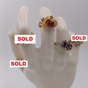 Vintage Avon Jeweled Statement Rings, Your Choice, 2 left going fast!
