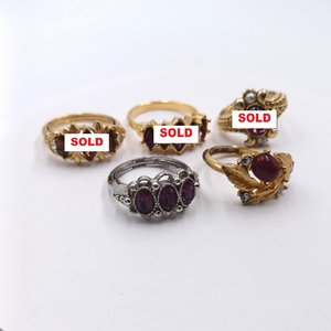 Vintage Avon Jeweled Statement Rings, Your Choice, 2 left going fast!