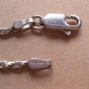 Vintage Sterling Silver, Marcasite and Carved Mother of Pearl Cameo Pendant and Sterling Chain Necklace