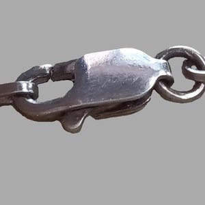 Vintage Sterling Silver Ring Pendant with Opal Inlay on Silver Snake Chain Pendant Necklace