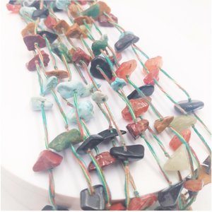 Native American Multi Strand Natural Gemstone Chip Southwestern Necklace, Vintage