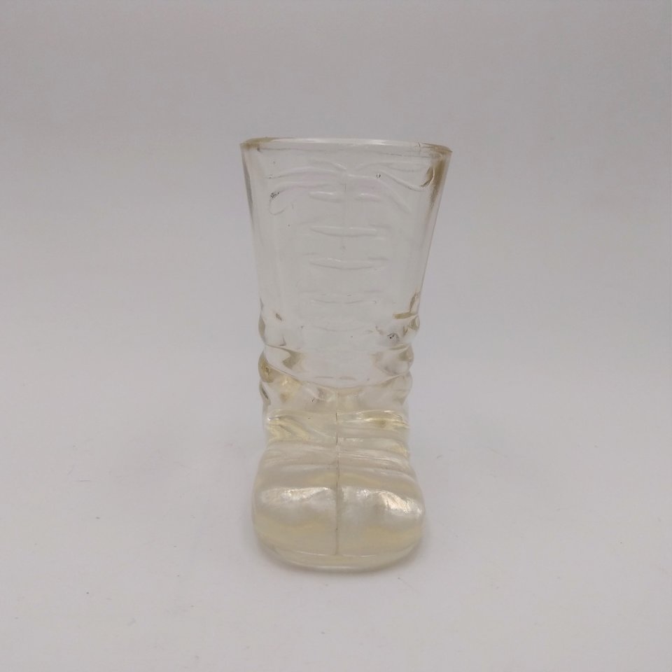 Vintage Glass Boot Toothpick/Match Holder, Shot glass, Collectable