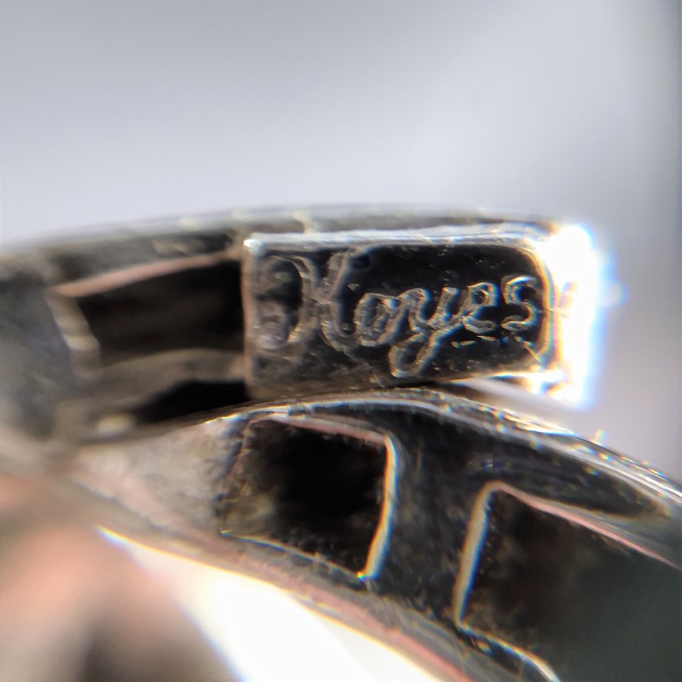 Magnificent Keyes, Rare Designer Silver Tone Rhinestone Baguette Bow Brooch