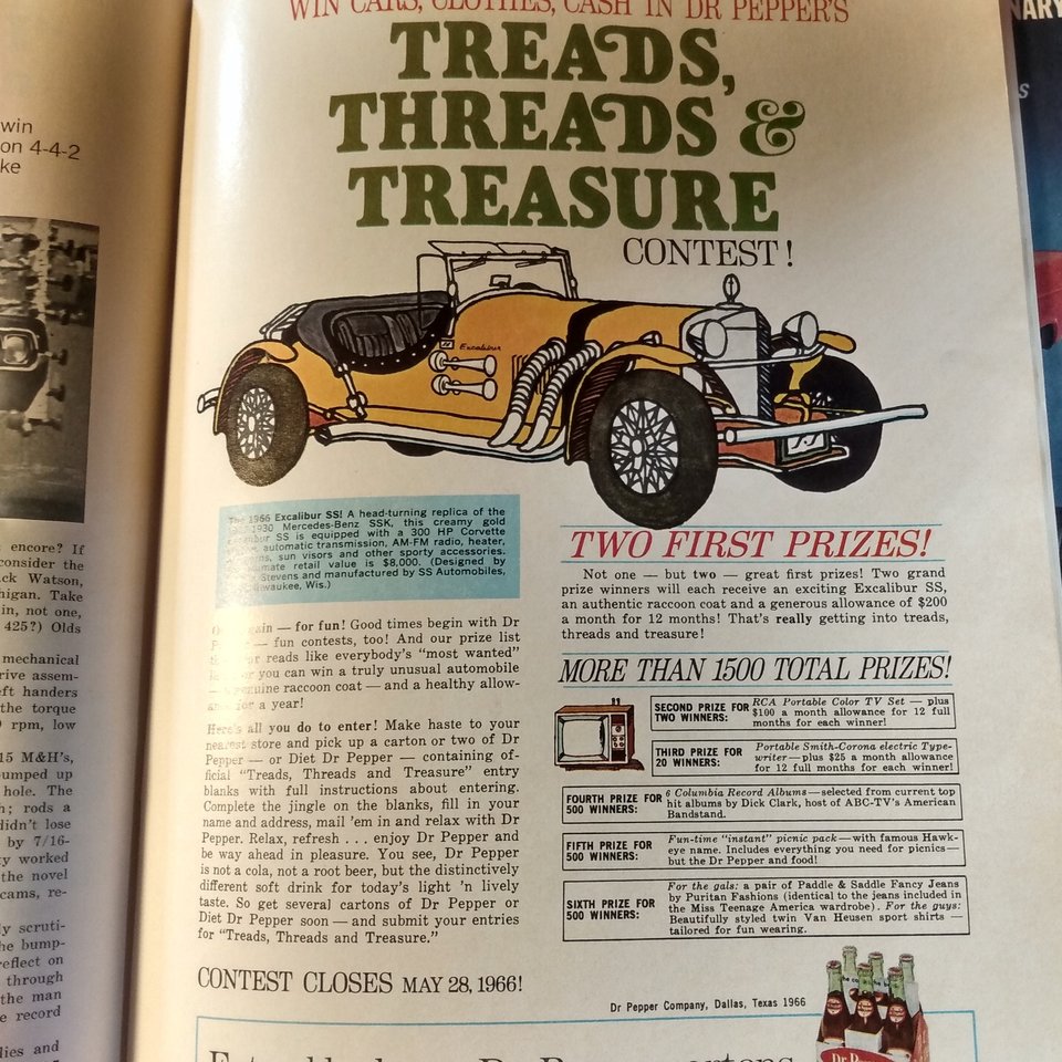HOT ROD May 1966 Vintage Magazine, Great Father's Day Gift. Original price 50 cents!!!
