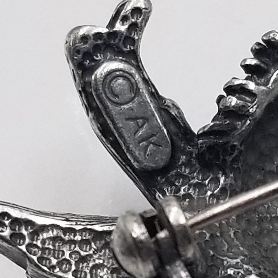 Vintage Anne Klein Silver Tone  Bird Brooch, 1980's Brooch, Spring Jewelry
